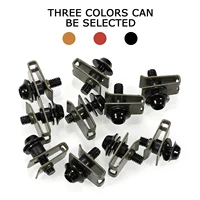 10pcs m5 motorcycle aluminium alloy bolts speed fastener clips screw spring nuts auto replacement parts car accessories