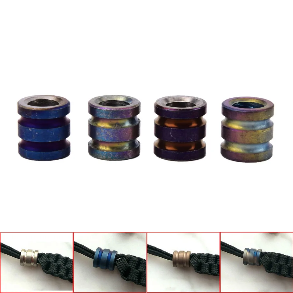 

Titanium Alloy Knife Beads Umbrella Rope Fall Outdoor Knife EDC Knife Fall Titanium Alloy TC4 Pendant Multi Tools