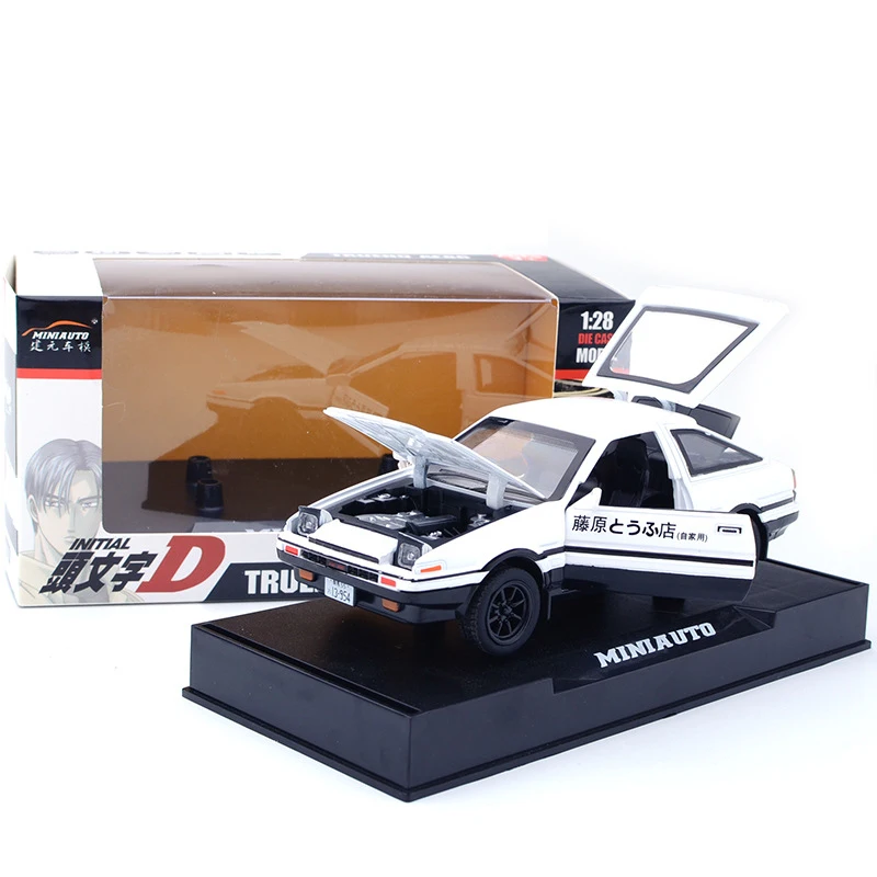 Hommate моделирование 1:28 начальный D Toyota Sprinter Trueno AE86 литая модель игрушечного