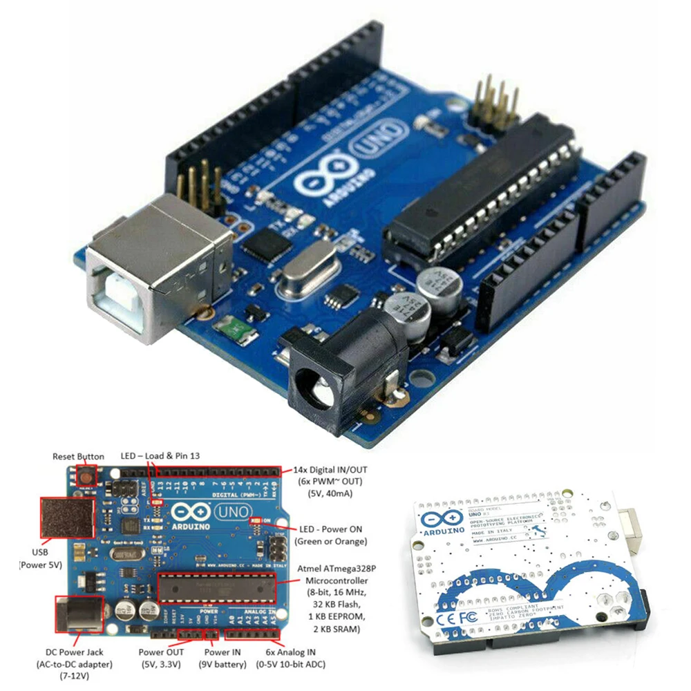 R3 Arduino Rev3 328 MEGA328P ATMEGA16U2 совместимая плата + USB кабель|Комплекты аксессуаров для
