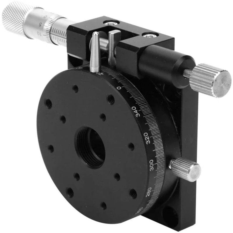 

1Pcs R Axis 60mm Sliding Table Micrometer 360 Degree Precision Adjust Angle Manual Platform Sliding Stage RSP60-L RSP60-R Type