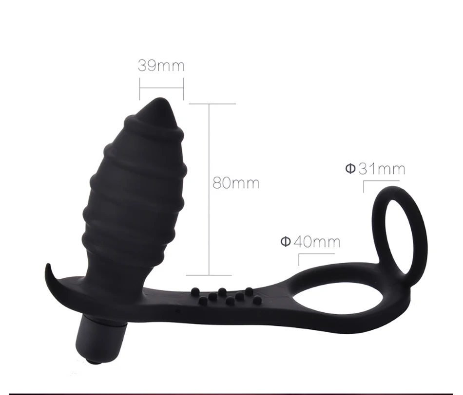 Wireless Remote Anal Dildo Vibrator Prostate Massager Butt Plug Vibrating Delay Ring On Penis Masturbator Sex Toys for Men |