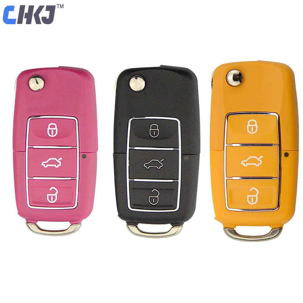 

CHKJ 5PCS/LOT Wire Remote Key For B5 Type 3 Buttons 3 Colors Universal Remote Key For VVDI2 and VVDI Key Tool Can Mixed