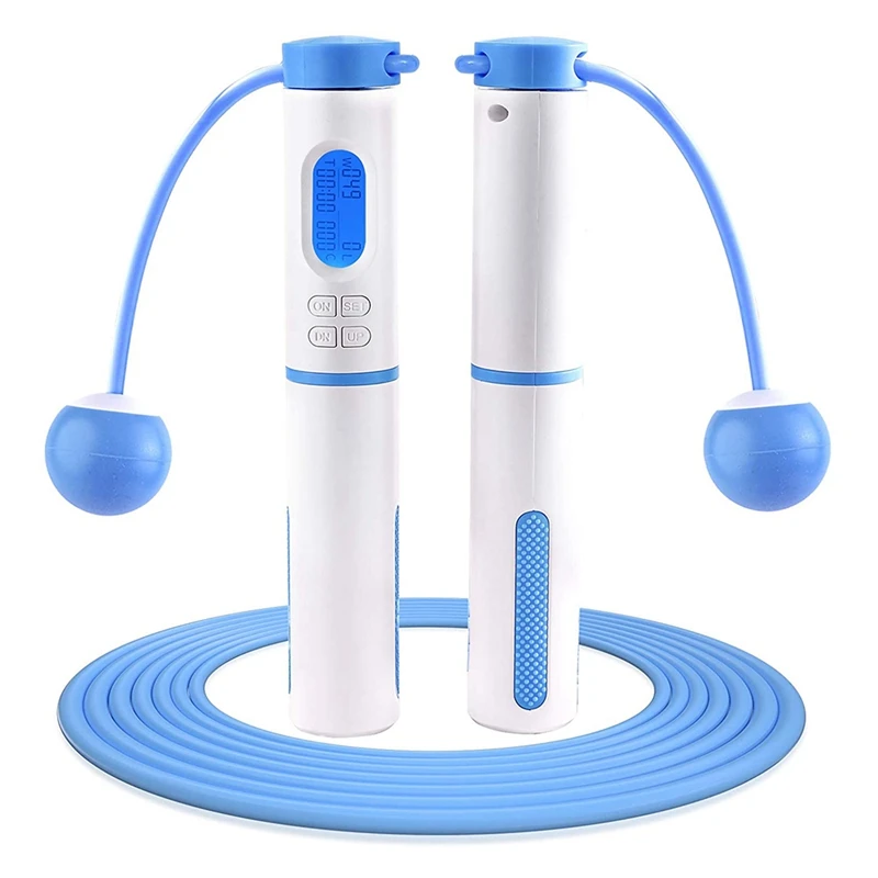 

Скакалка, с счетчиком калорий, Регулируемая Скакалка, Утяжеленная Скакалка, для мужчин, женщин, для упражнений, фитнеса и т. д.