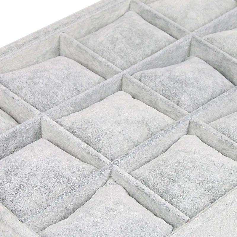 Бархатный фланелевый чехол для часов с 12 сетками ящик хранения роскошные