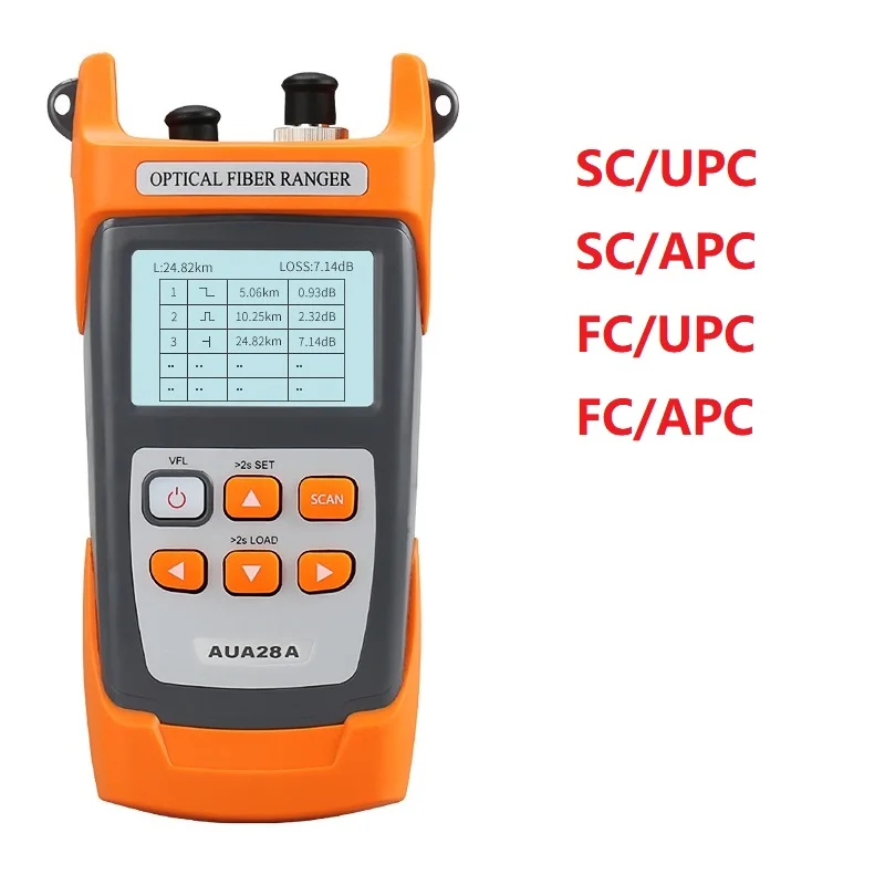 

Mini 60KM 1550nm Fiber Optical Ranger Fiber Optical Reflectometer Fiber Optic OTDR Built in VFL FC/SC