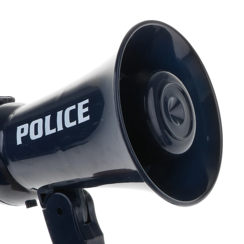 

MagiDeal Megaphone Bullhorn W/ Siren Sound & Mic Policeman Pretend Play Toys