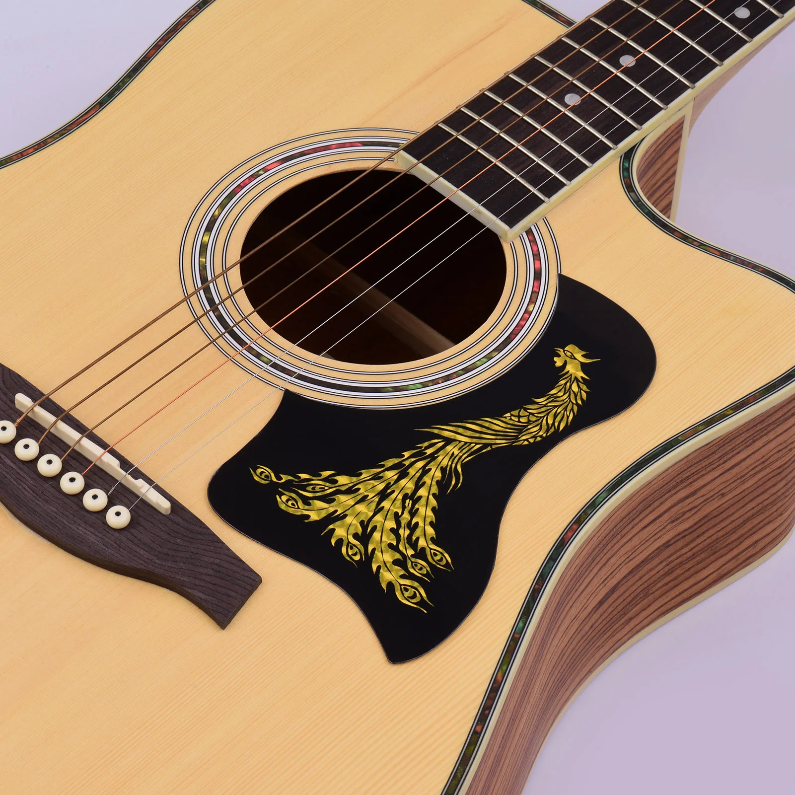 

2Pcs Self-adhesive Guitar Pickguard Anti-scratch Guitar Pickguard for 40/41 Inch Acoustic Guitar