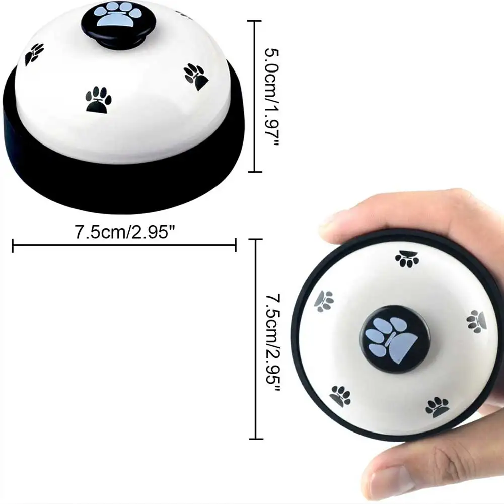

Pet Toy Training Called Dinner Small Bell Footprint Ring Dog Training Bells Puppy Potty Training Portable Communication Device