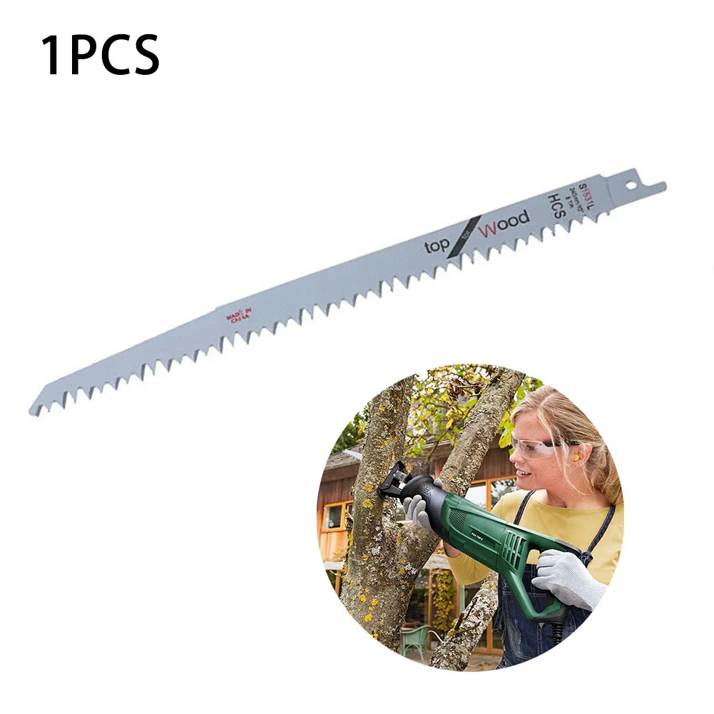 

for Bosch Saw Blades Reciprocating wood HCS Cutter Portable Practical 9.5\" 240mm Extra Sharp Cutting S1531L 1x
