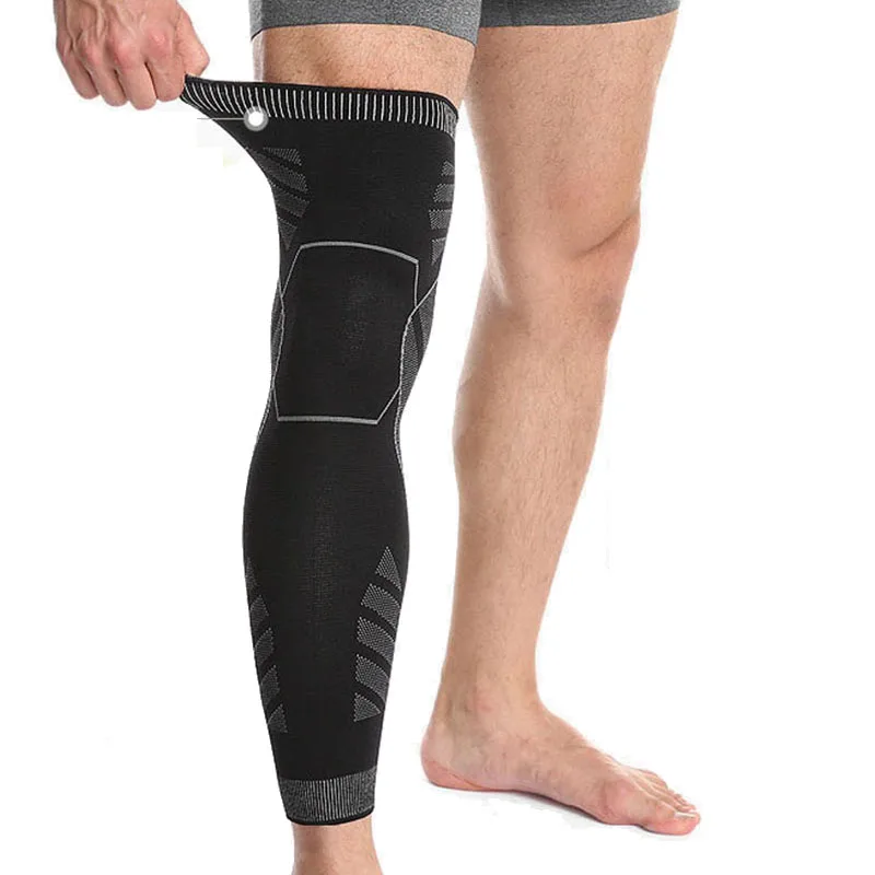 

Elastic Knee Sleeves Fitness Long Knee Support Gym Calf Leg Sleeve Arthritis Joint For Men Women Volleyball Basketball