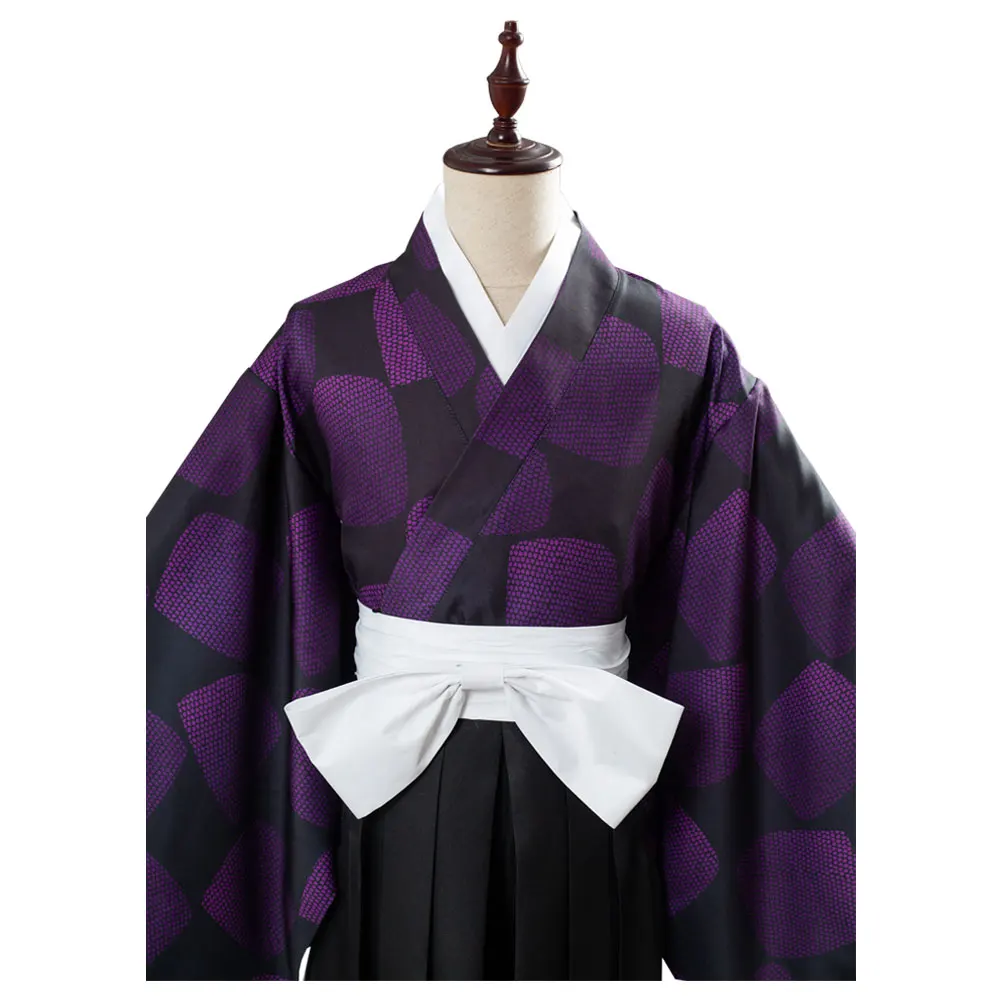 

Demon Slayer Kimetsu no Yaiba Cosplay Kokushibou Costume Adult Men Women Kimono Outfit Halloween Carnival Clothes