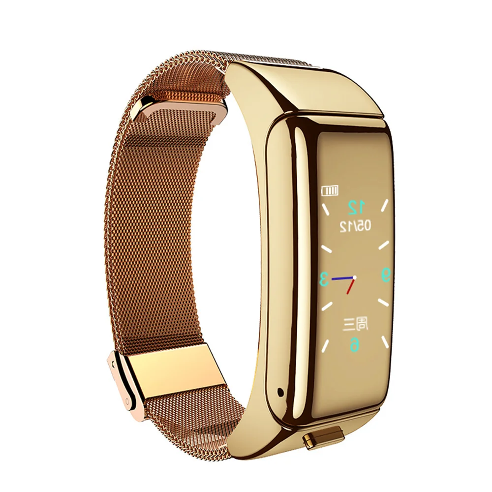 

B6 bluetooth smart earpiece watch with microphone smart screen bracelet play dwaterproof water watch band sports alarm