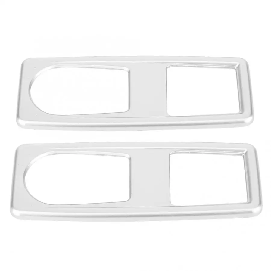 2 шт. автомобильный светильник для чтения Панель управления накладка Серебряная