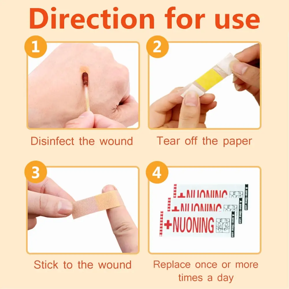 

100pcs Breathable Waterproof First Aid Bandage Band Aid Hemostasis Adhesive Wound Dressings Paste Gauze Plasters