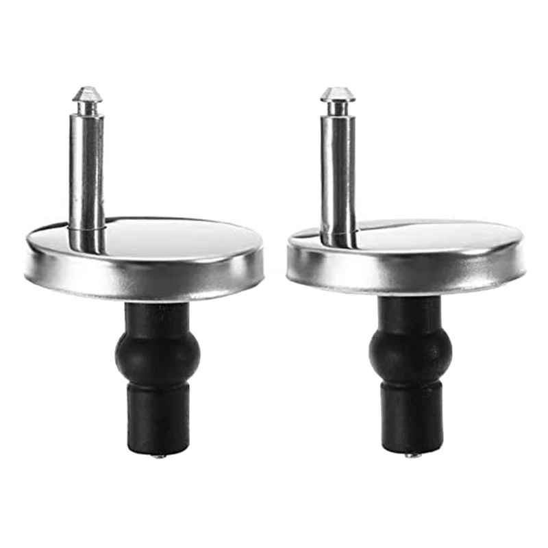 

2 Set Toilet Seat Hinge Fixings Top Screws Hinges Fittings Rubber Back to Wall for Toilet Seat Hinges Replacement