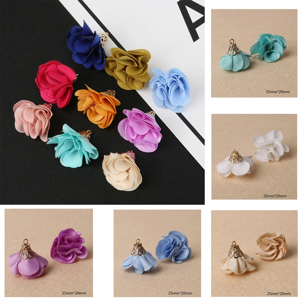 

10 шт., разноцветные кисточки для украшений, 25 х20 мм