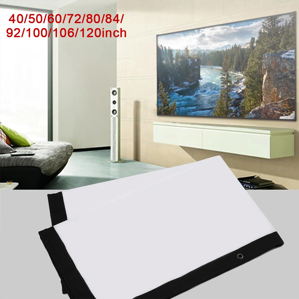 Экран проектора 4:3 из полиэстера и спандекса видеопроектор для домашнего