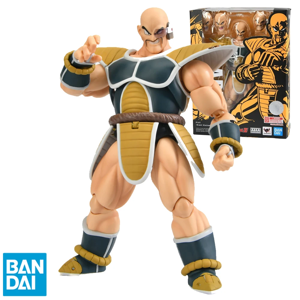 

Original Bandai Anime Dragon Ball SHF Nappa Figures Action Collection Model Toys Kids Gifts