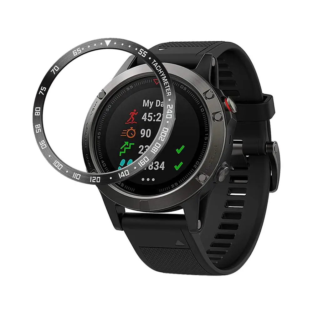 B Часы Ободок кольцо клейкая крышка Анти чехол от царапин для Garmin Fenix 5/5 плюс Смарт часы аксессуары Fenix5 Fenix 5 plus#1120 - Цвет: B