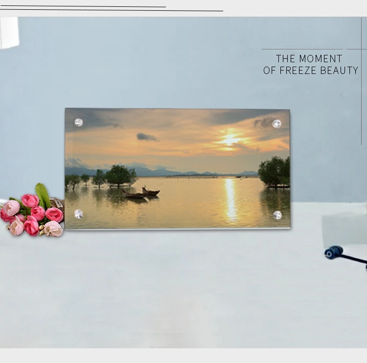 Бесплатная доставка 2 шт. пустая сублимационная картина из хрустального стекла