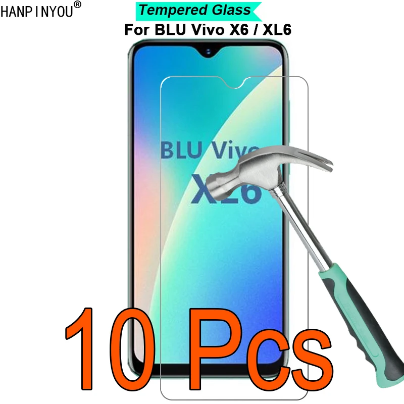 10 шт./лот сенсорная панель для BLU Vivo X6 / XL6 с уровнем твердости 9H твердость 2.5D ультра-тонкая пленка для экрана Закаленное стекло пленка для экрана мобильного телефона