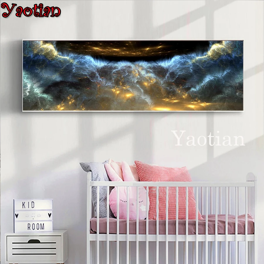 

Diamond Painting Black Cloud Abstract Night Sky Full Square Diamond Embroidery Rhinestone Cross Stitch Diamond Mosaic Home Decor