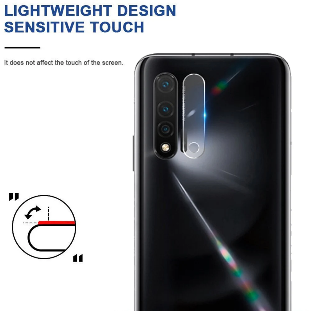5 Pcs Camera Lens Tempered Glass For Huawei nova 6 4G Protective Screen Protector for 5G | Мобильные телефоны и