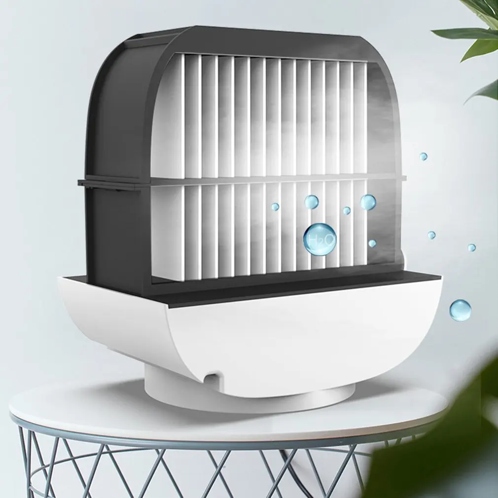 

Desktop Mini Air Conditioner USB Fan Air Humidifier Moisturizing Cooling Device Portable Fan for Home Office