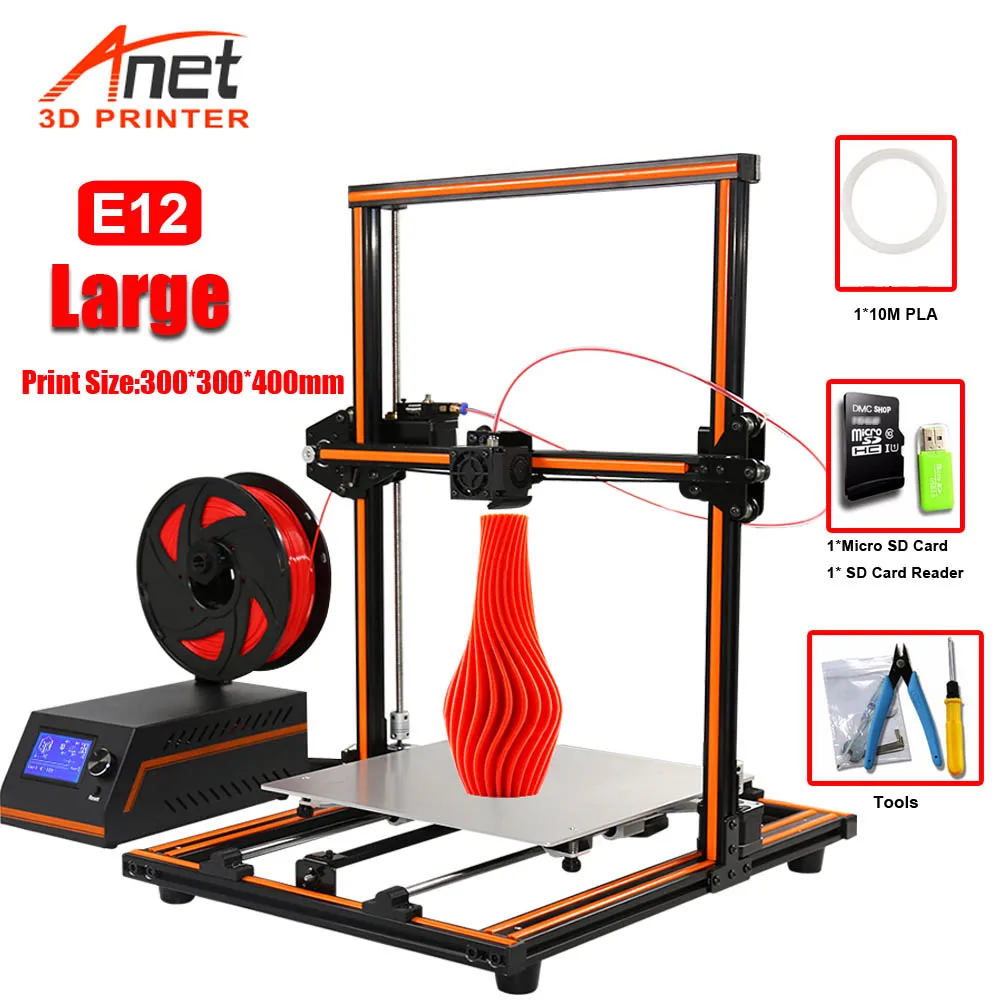 3D принтер Anet E10 E12 высокая точность низкий уровень шума простая сборка комплект