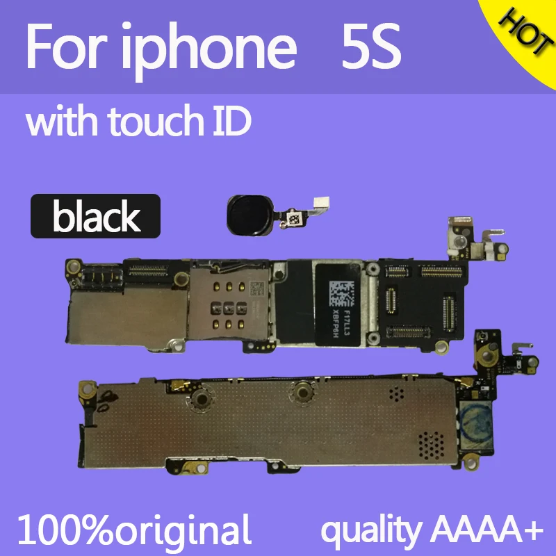 16 Гб/32 ГБ/64 ГБ для iphone 5s материнская плата без/с сенсорным ID 100% оригинал