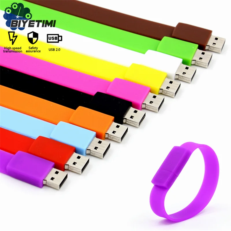Biyetimi USB накопитель флэш-накопителями 64 Гб ремешок Портативный 32 ГБ