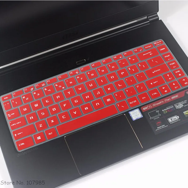 Чехол для игровой клавиатуры ноутбука 15 6 дюйма Обложка дюймового MSI GS65 GF63 P65 PS42 PS63