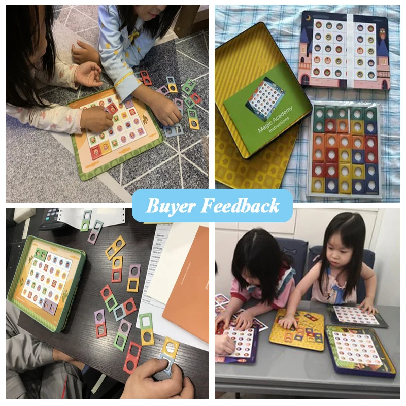 

pinwheel Magnetic Matching Board Game Children's Educational Logical Thinking Training Puzzle Toy Intelligence Brain Game