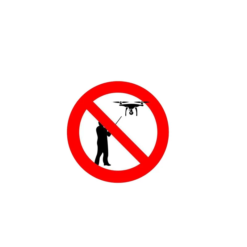 

Car Stickers Warning Waterproof PVC Without The Use of UAV Stickers 12CM*12CM