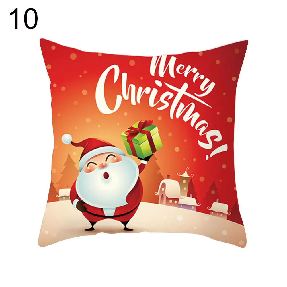 Новая Съемная Рождественская елка снежинка подушка со снеговиком чехол