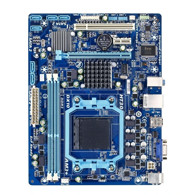Для Gigabyte GA-78LMT-S2 настольная материнская плата 760G Socket AM3 + DDR3 Micro-ATX Б/у | Компьютеры и