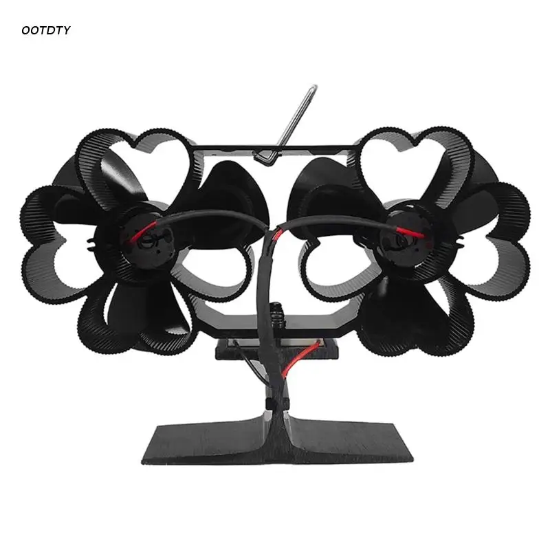 Бесшумный вентилятор с 6 лопастями для дровяной плиты небольшой идеальный