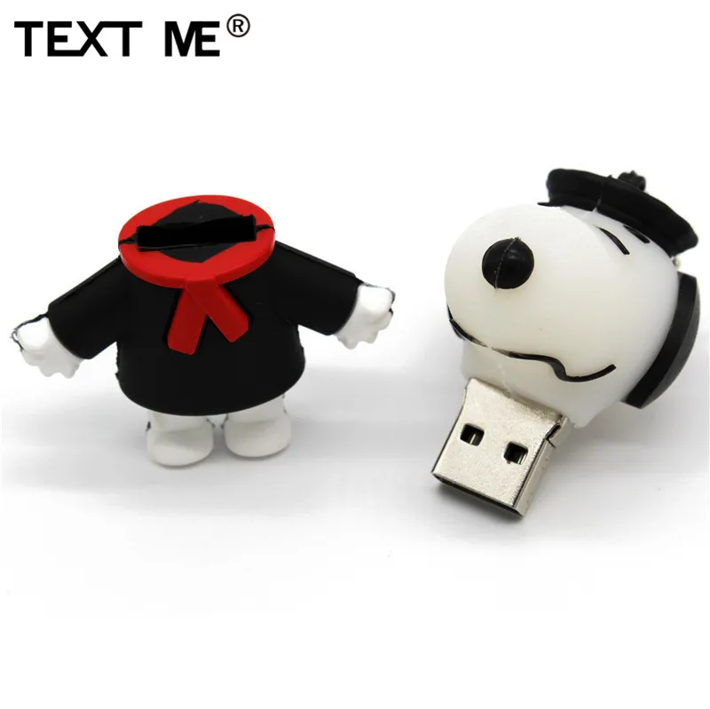 Usb флеш накопитель TEXT ME в виде милой собаки 64 ГБ usb 2 0 4 8 16 32 флэш usb|USB