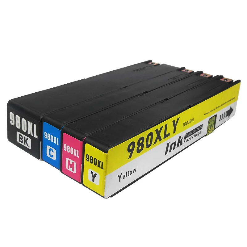 

4 color 1set compatible hp980 hp 980xl ink cartridge for X555dn X585dn MFP/X585f MFP/X585z printer