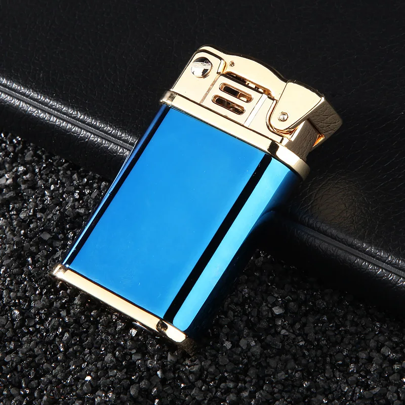 Kerosene Lighter Windproof Retro Brass Lighter Grinding Wheels Fire Cigarette Lighter Smoking Accessories Gadgets for Men