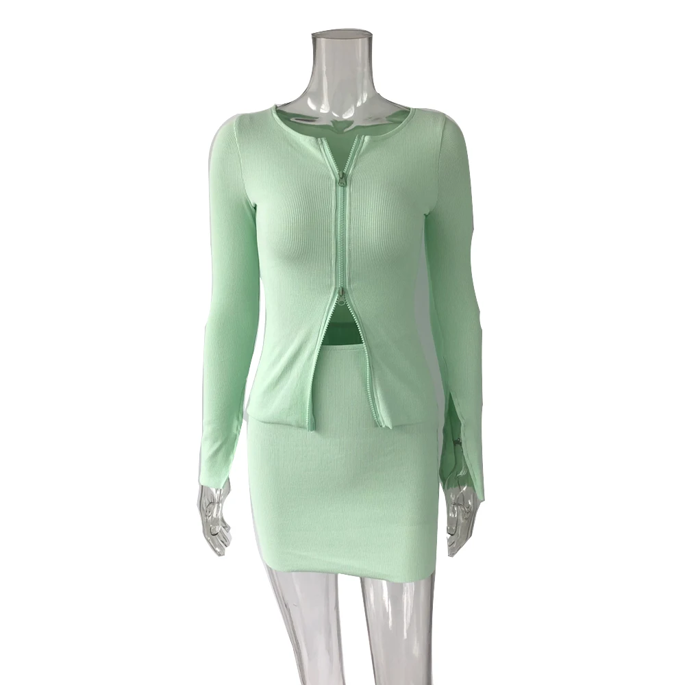 XLLAIS хлопковый ребристый мягкий комплект из двух предметов женские облегающие