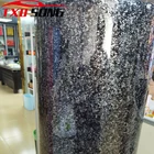 Глянцевая 3D кованая черная серебряная Золотая виниловая пленка из углеродного волокна найклейки на мотоцикл, стикеры Автоаксессуары для стайлинга автомобилей