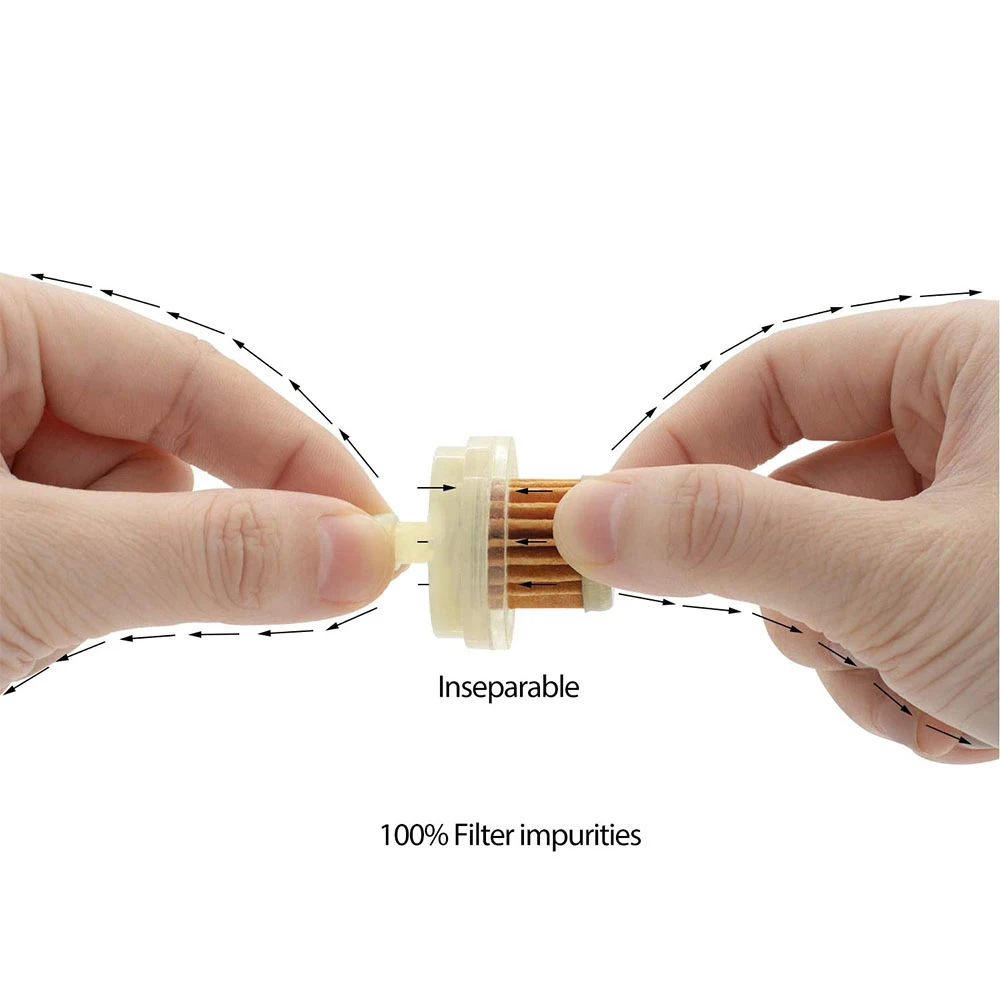 Универсальный топливный фильтр 10 шт. в упаковке 1/4 дюйма для мотоциклов