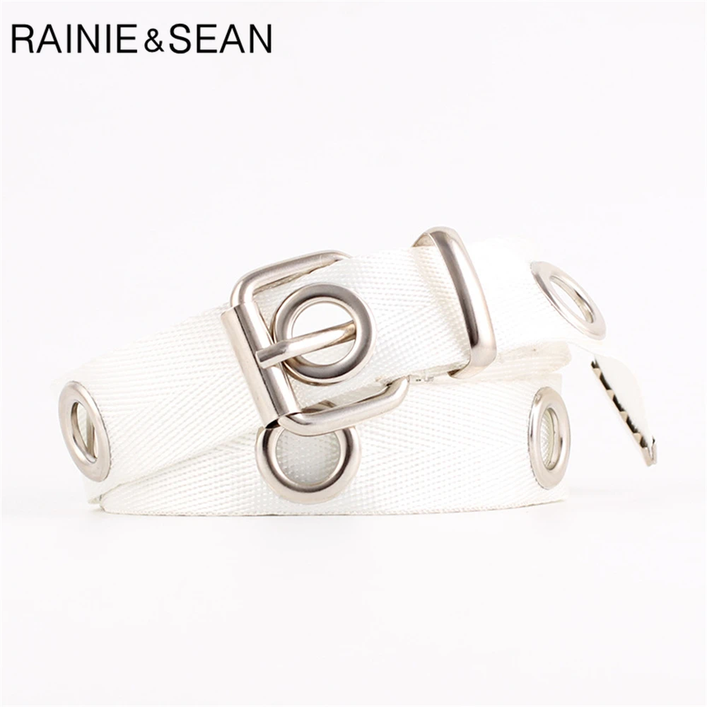 Ремень RAINIE SEAN Женский длинный брезентовый с отверстиями мягкий длиной в 120 см 140 |