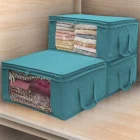 Прозрачный нетканый мешок для защиты от пыли с окошком, складной мешок для хранения одеял, экономия спецназа, коробка для хранения одежды, вместительная сумка для хранения