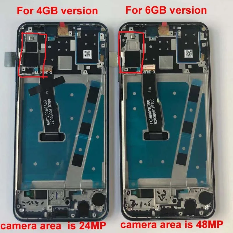 Рамка+ для 6,1" huawei P30 Lite MAR-LX1M MAR-LX2J ЖК-экран+ сенсорная панель дигитайзер для huawei Nova 4E дисплей