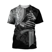 scottish lion armor 3d printed t shirts women for men summer casual tees short sleeve t shirts cosplay costumes 06