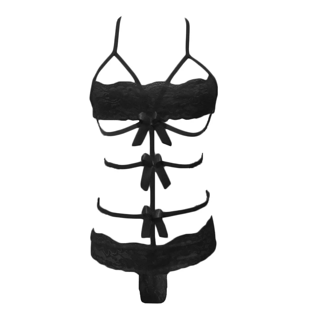 

New Erotic Lingerie Woman Sexy Alluring Strappy Babydoll Underwear Lace Transparent Underpants G-string Female Sleepwear