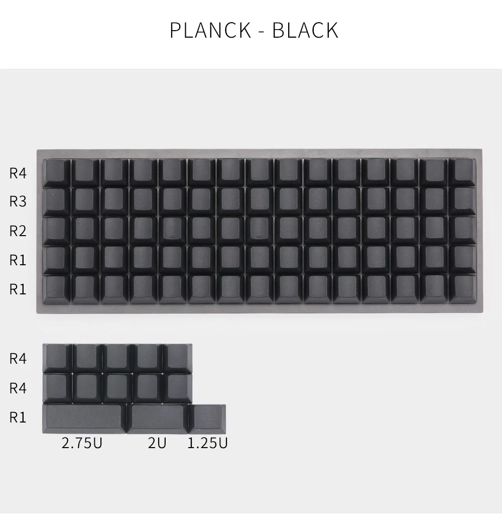 Planck keycaps пустые вишневые профильные ключи для Механическая клавиатура MX
